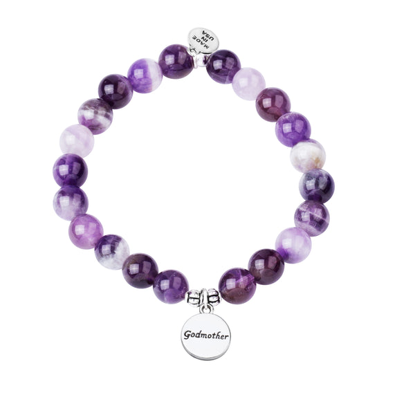 Godmother, Stone Beaded Charm Bracelet